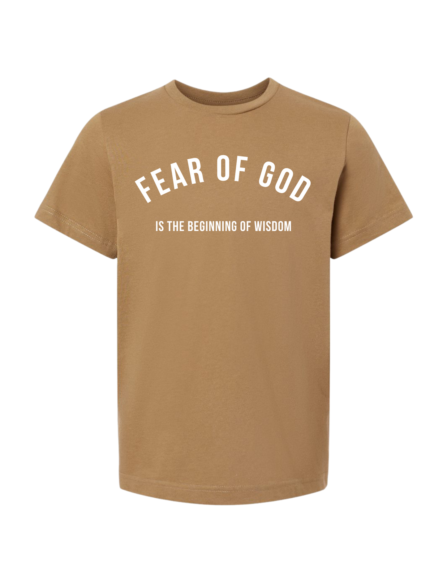YOUTH FEAR OF GOD DARK TAN T-SHIRT