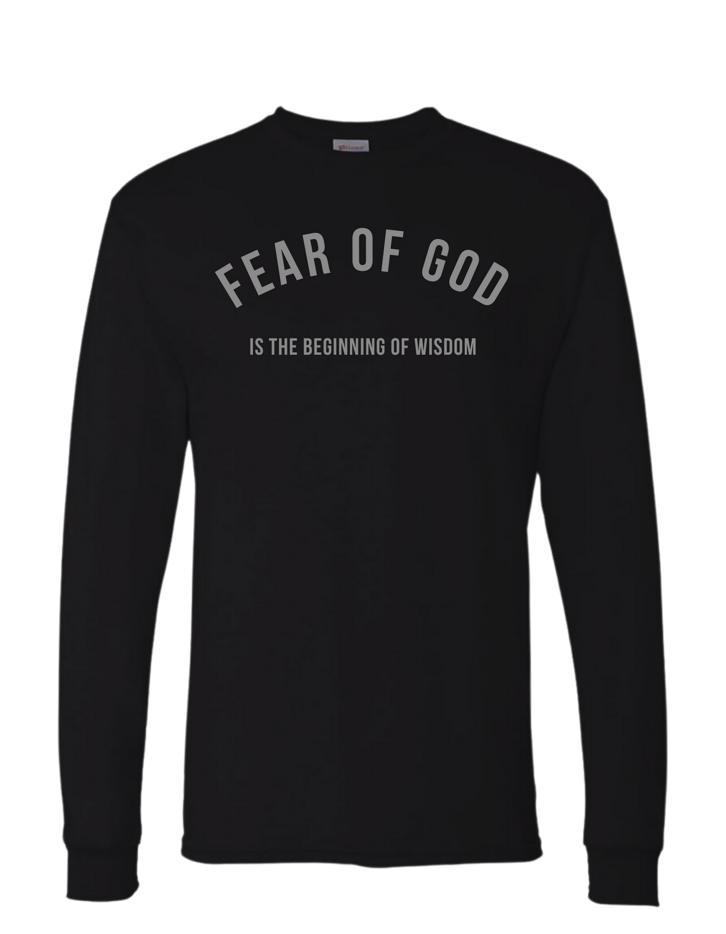 FEAR OF GOD BLACK LONG SLEEVE SHIRT