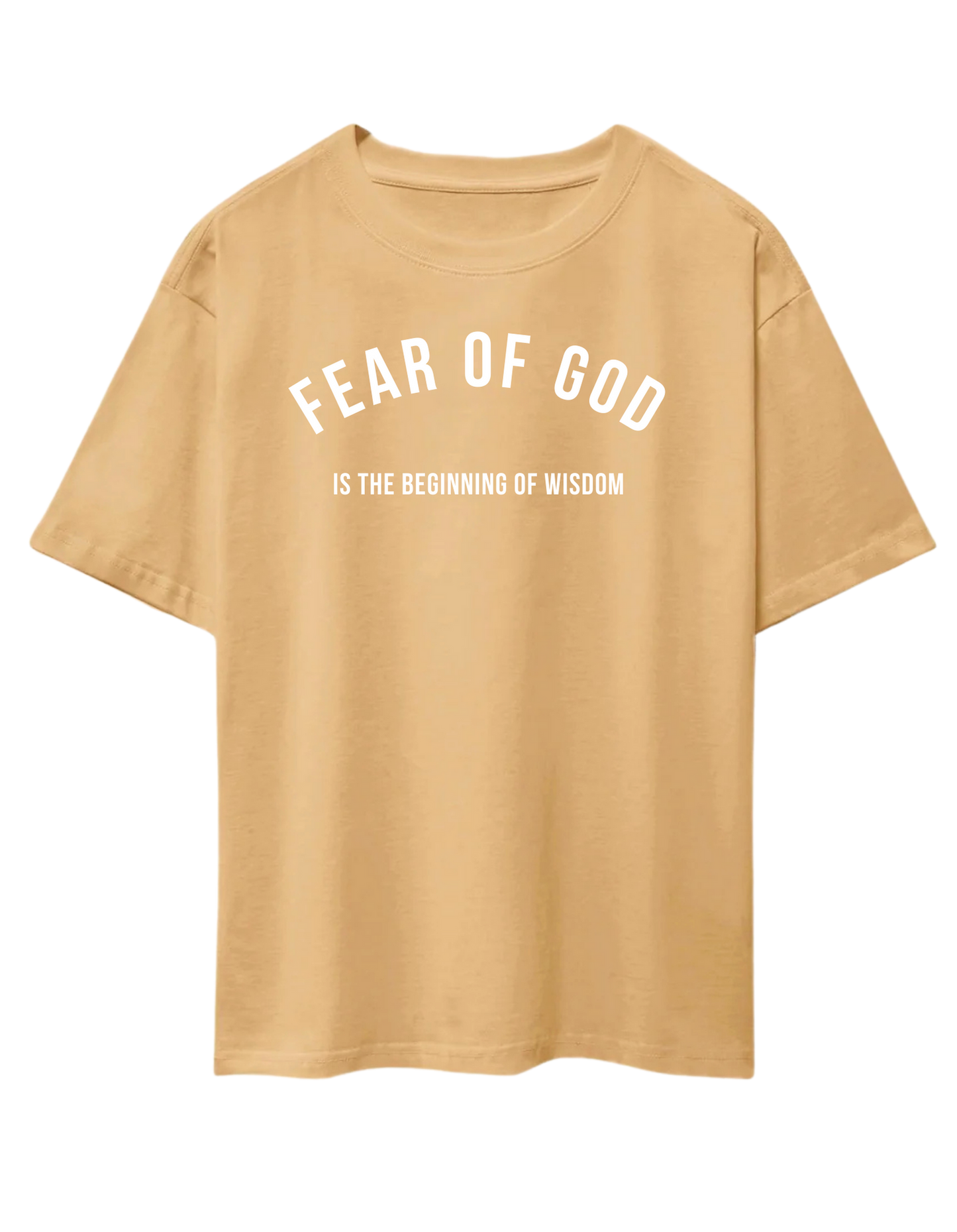FEAR OF GOD TAN T-SHIRT
