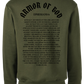 ARMOR OF GOD OLIVE SWEATSHIRT