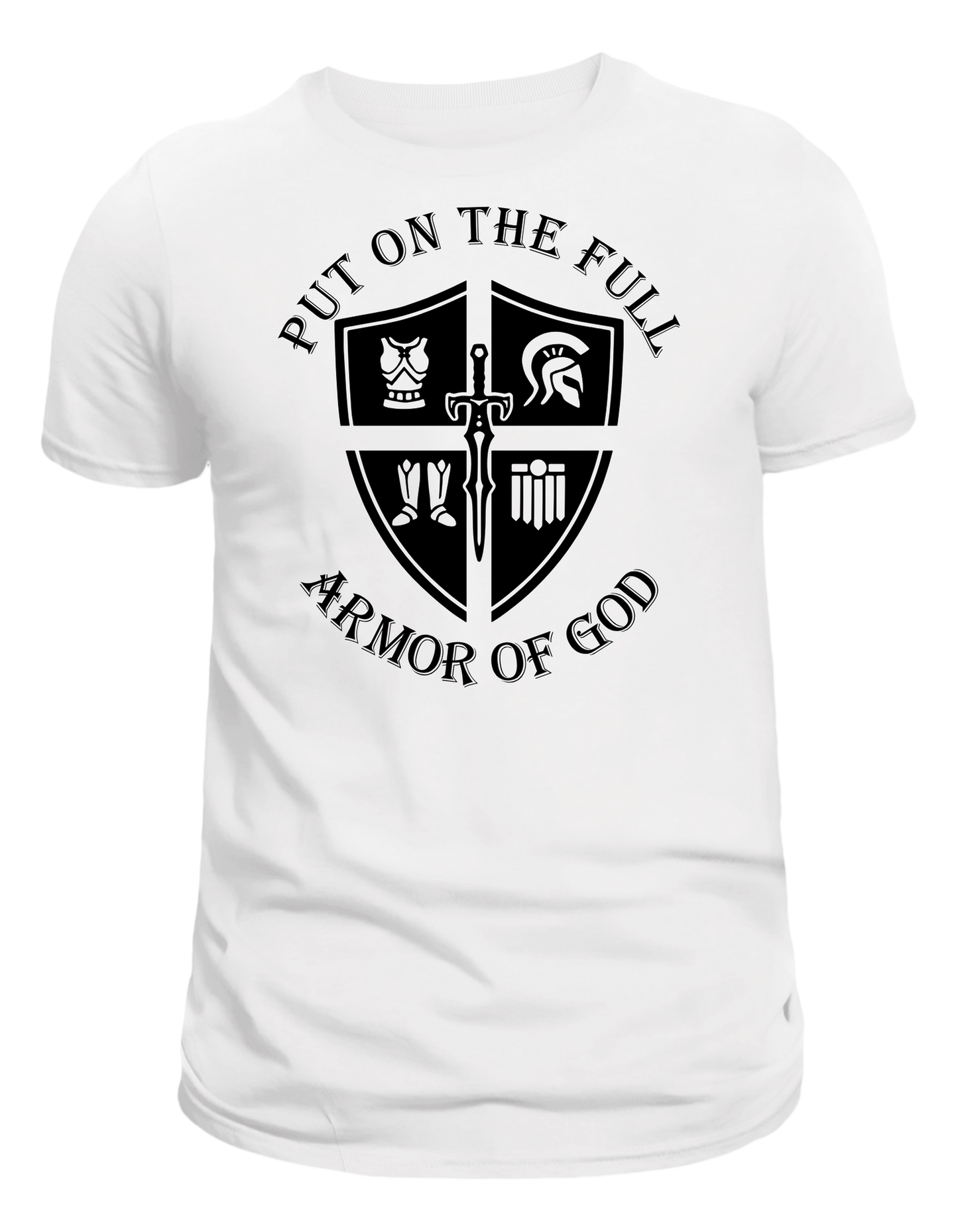 ARMOR OF GOD WHITE SHIRT