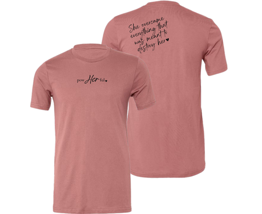 powHERful MAUVE T-SHIRT