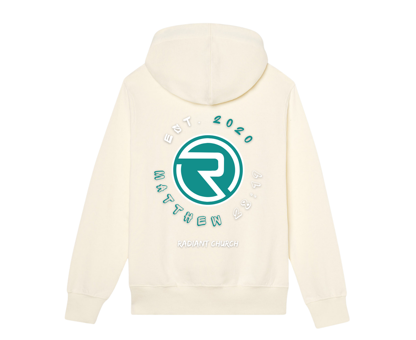 ANNIVERSARY CREAM & TEAL HOODIE