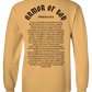 ARMOR OF GOD TAN SWEATSHIRT