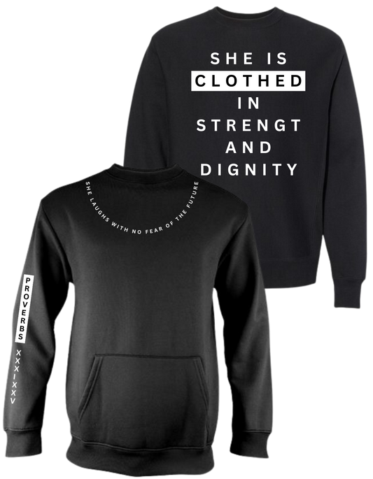 PROVERBS 31:25 SWEATSHIRT